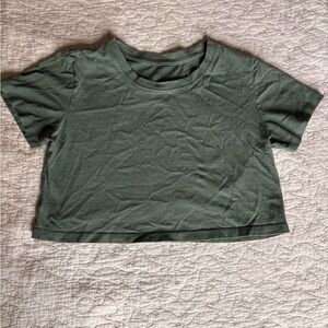 Cropped Tee by Urban Outfitters—Teal Green